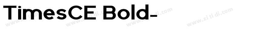 TimesCE Bold字体转换